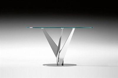 Table design en verre et metal à lyon