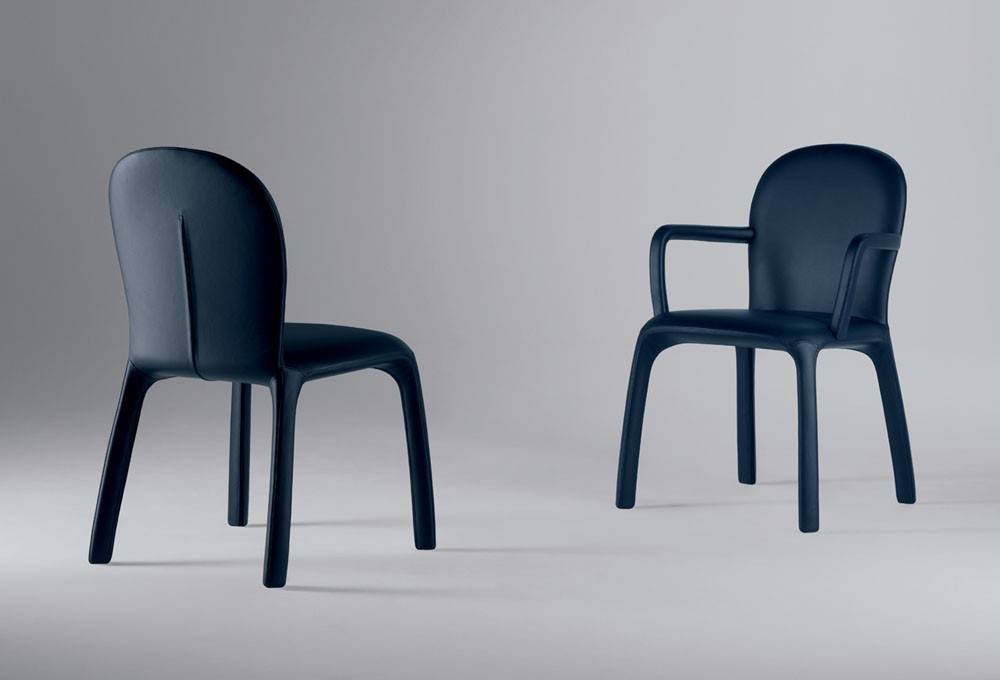 Chaise AMELIE en Cuir Pelle Frau® - Mobilier Haut de Gamme à Lyon