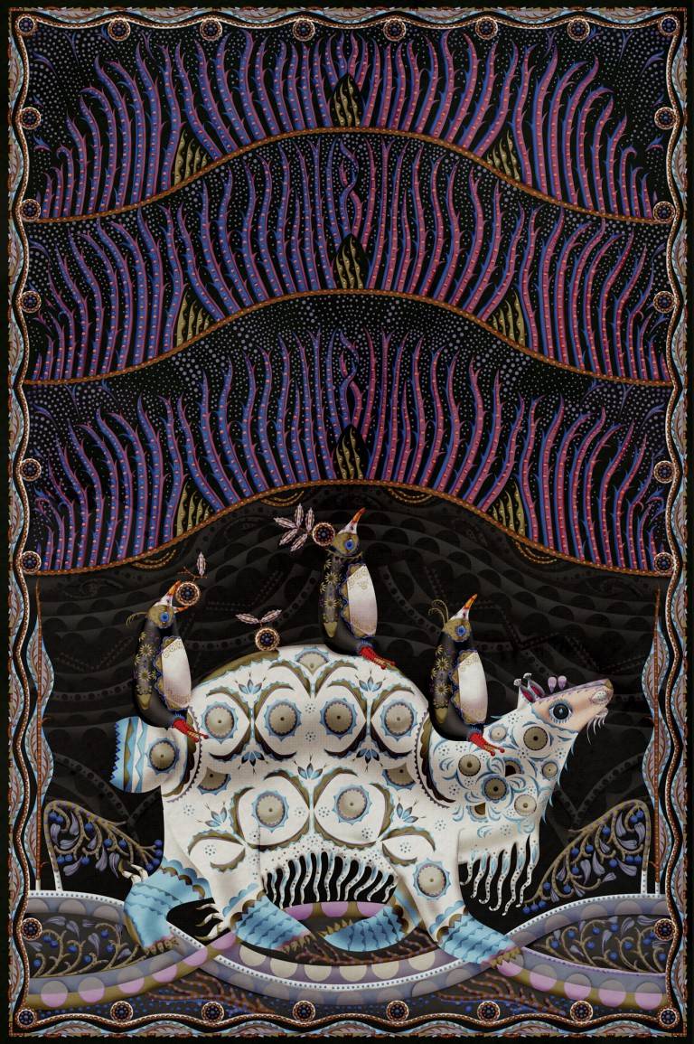 Tapis Design Moooi POLAR BYZANTINE par Klaus Haapaniemi à Lyon