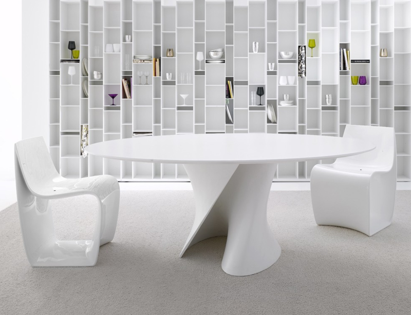 Table S ronde en verre à lyon