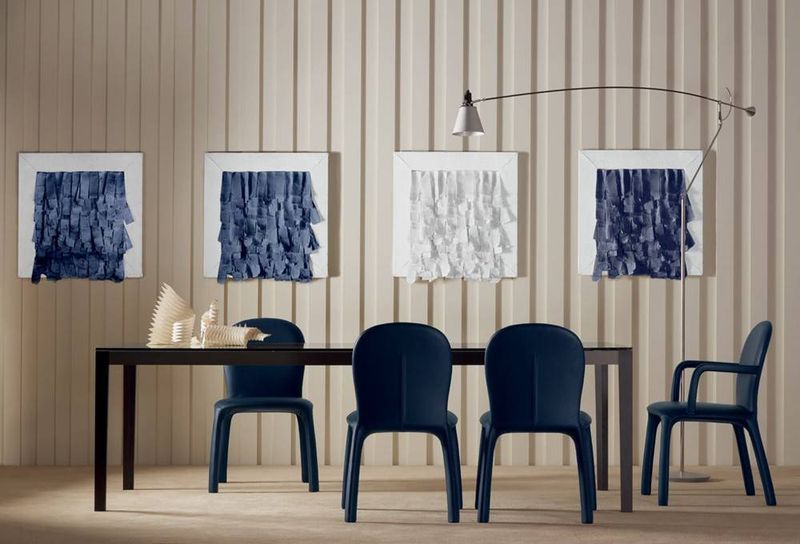 Chaise AMELIE en Cuir Pelle Frau® - Mobilier Haut de Gamme à Lyon