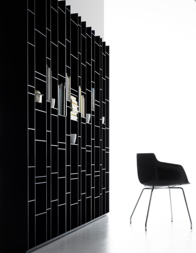 bibliotheque moderne noire en vente Lyon